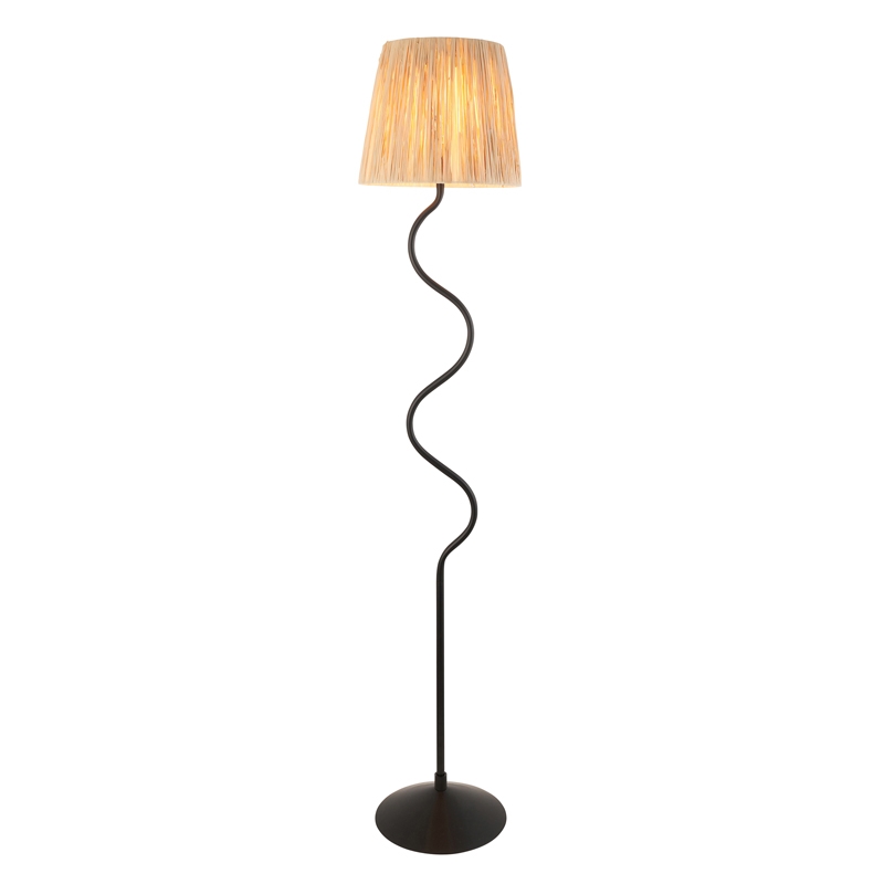 Luxia Tiverton Floor Lamp - Matt Black